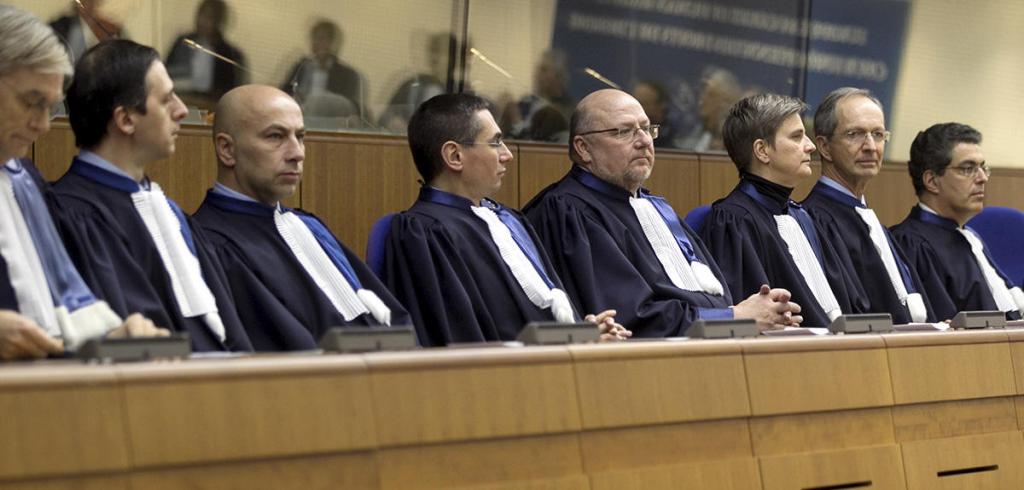 Les juges de la Cour Europeenne des Droits de l'Homme © F. MAIGROT/REA